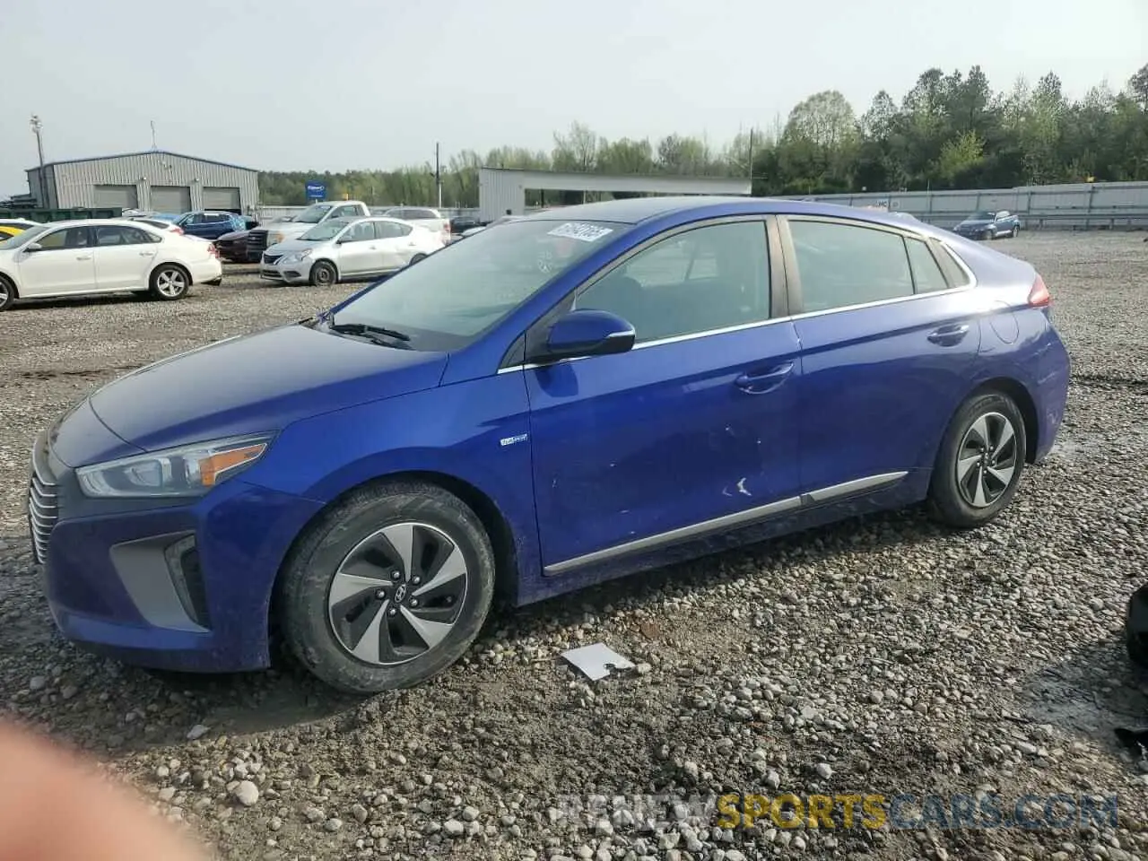1 Photograph of a damaged car KMHC75LC6KU119044 HYUNDAI IONIQ 2019