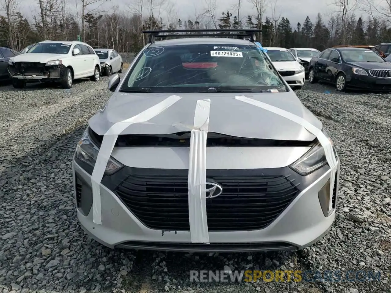 5 Photograph of a damaged car KMHC75LC9KU115103 HYUNDAI IONIQ 2019