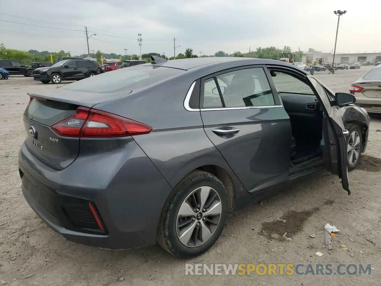 3 Photograph of a damaged car KMHC75LD0KU172590 HYUNDAI IONIQ 2019