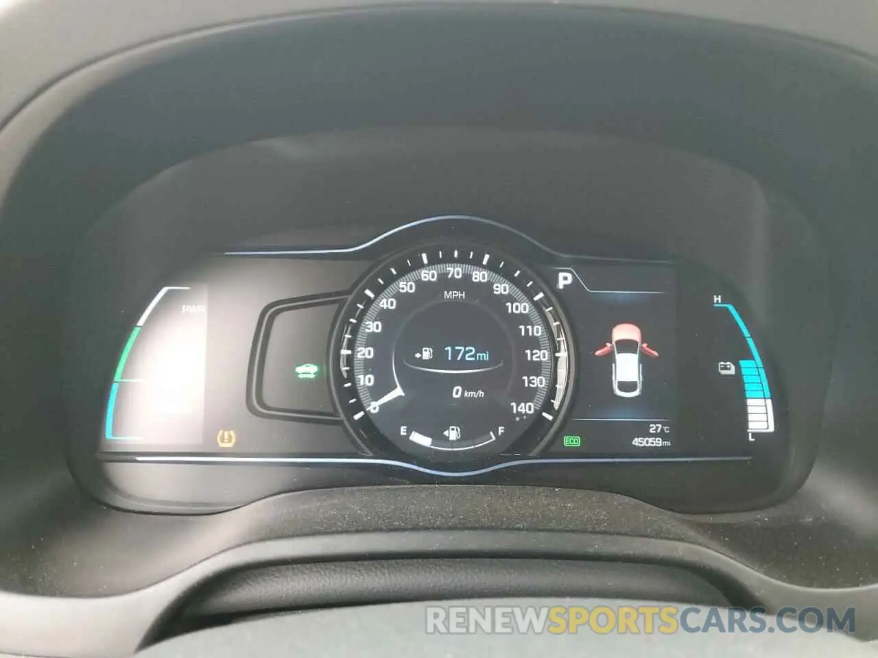 9 Photograph of a damaged car KMHC75LD0KU172590 HYUNDAI IONIQ 2019