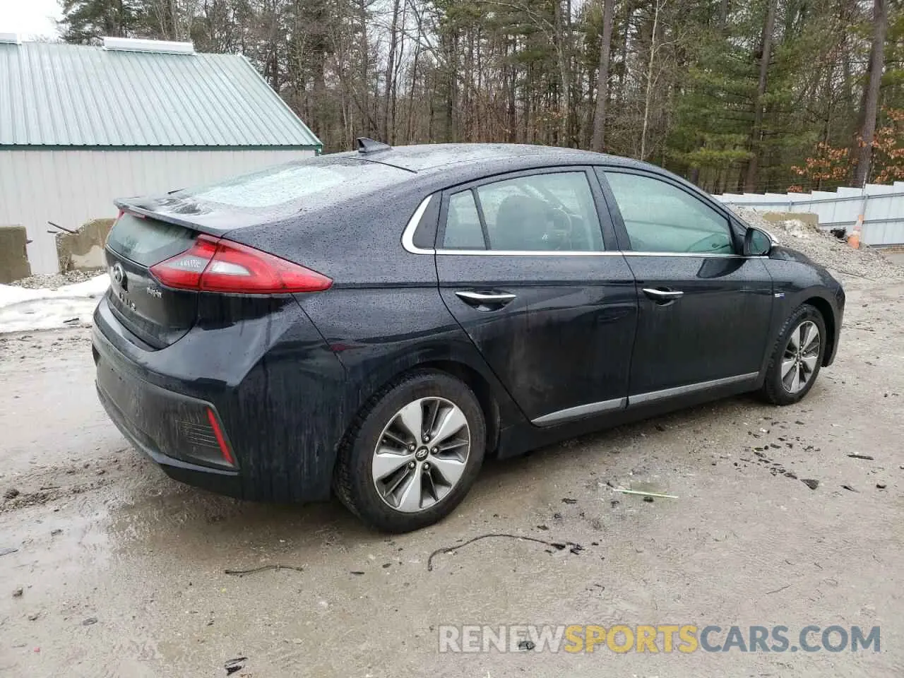 3 Photograph of a damaged car KMHC75LD4KU161835 HYUNDAI IONIQ 2019