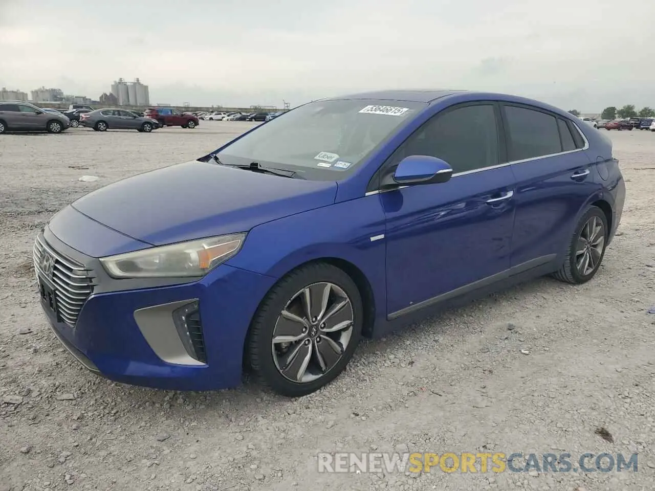 1 Photograph of a damaged car KMHC85LC2KU117806 HYUNDAI IONIQ 2019