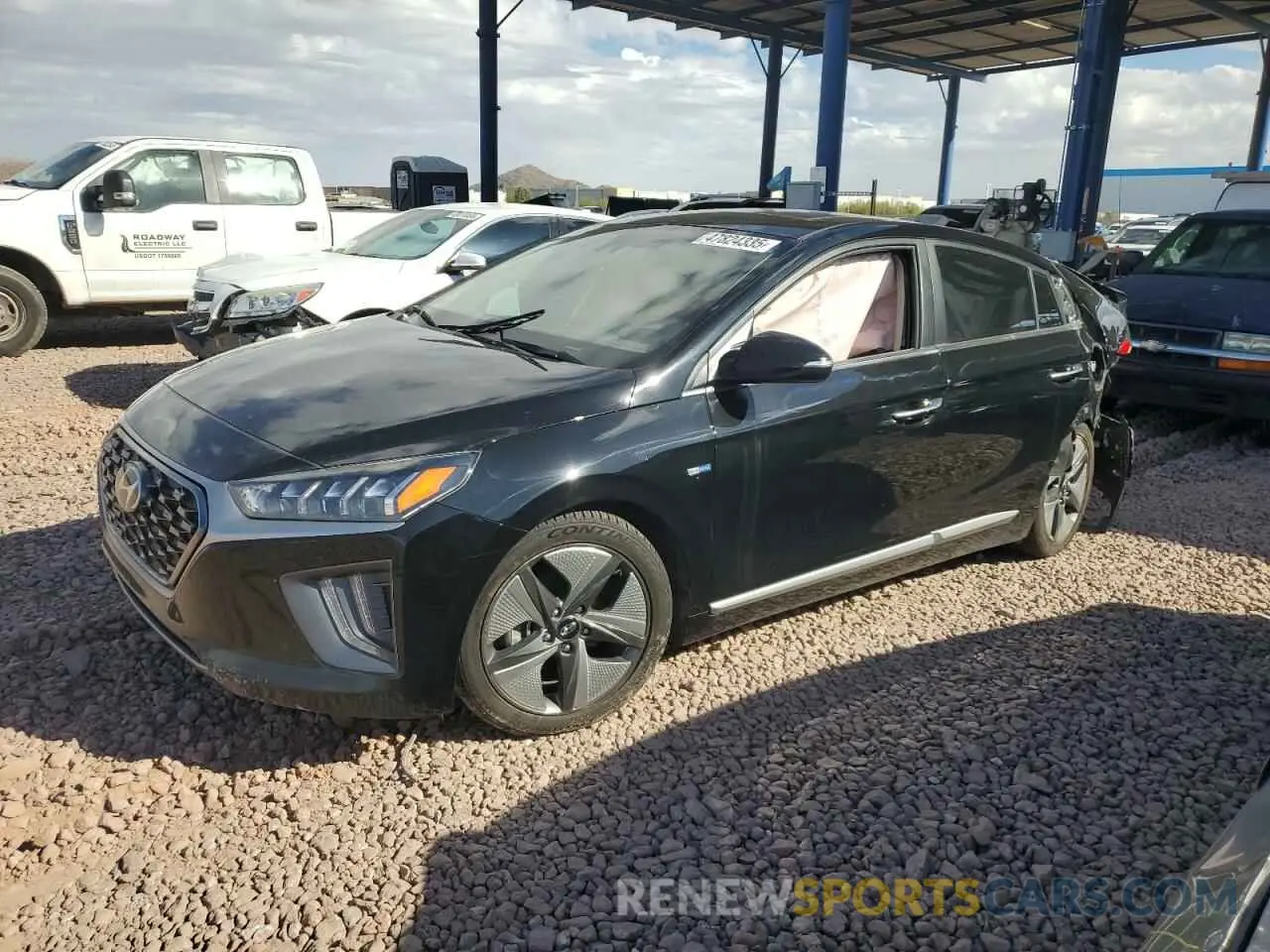 1 Photograph of a damaged car KMHC05LC2LU240451 HYUNDAI IONIQ 2020