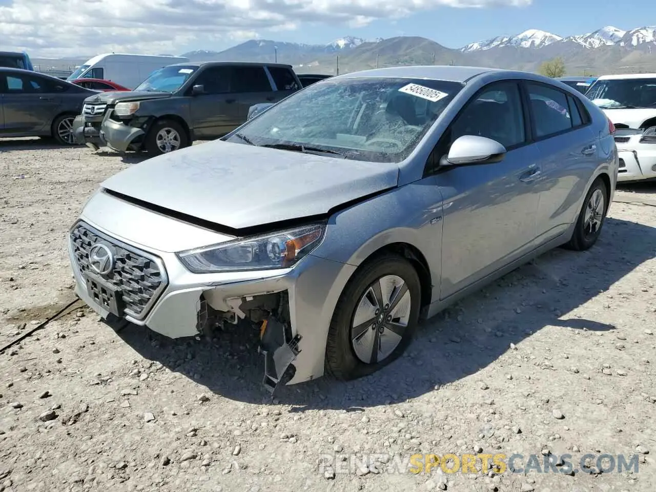 1 Photograph of a damaged car KMHC65LC3LU186284 HYUNDAI IONIQ 2020