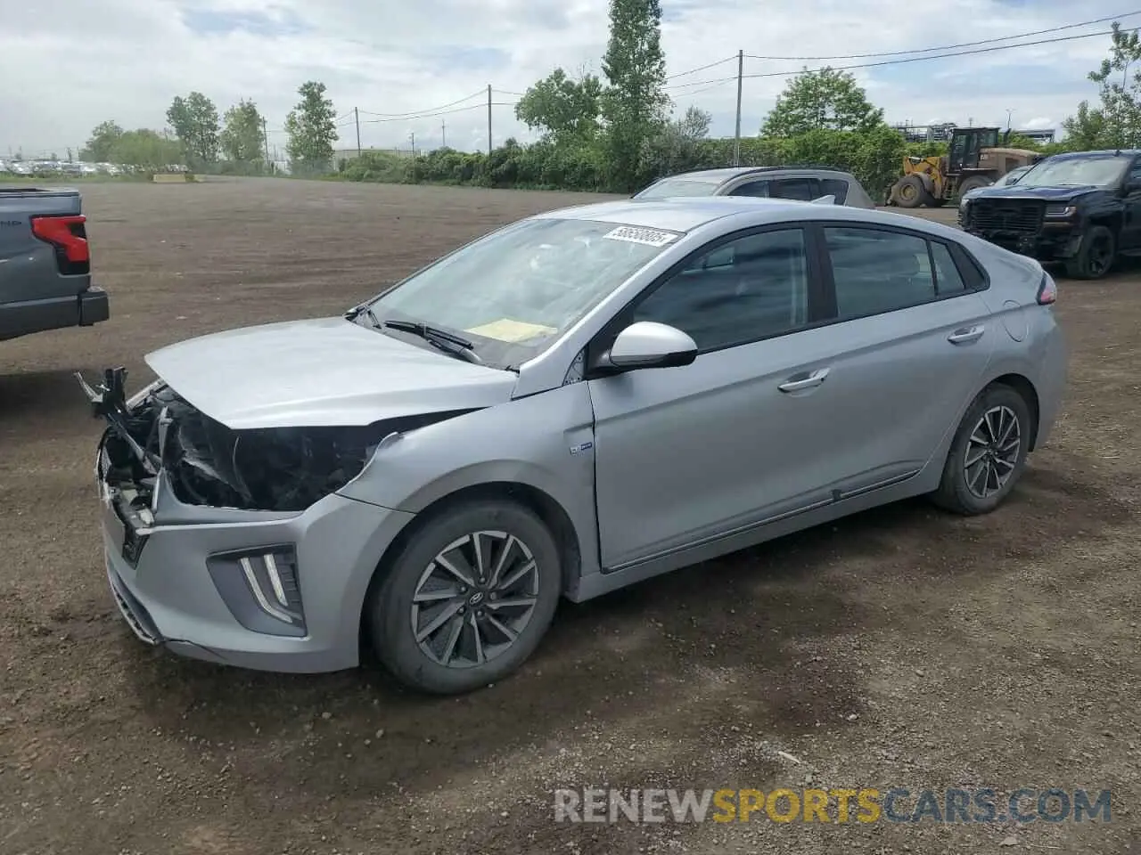 1 Photograph of a damaged car KMHC75LJXLU070589 HYUNDAI IONIQ 2020