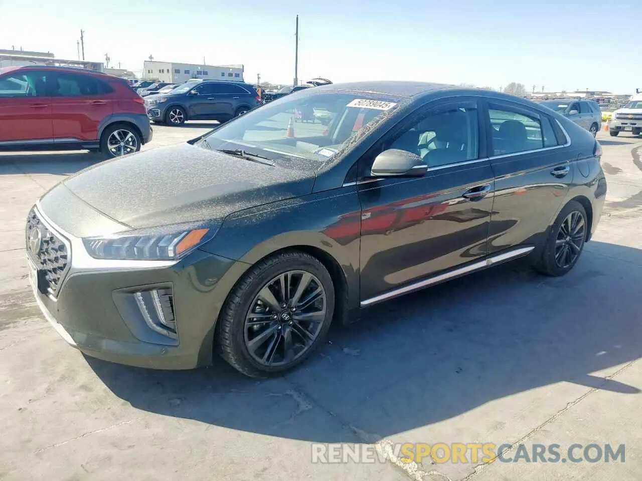 1 Photograph of a damaged car KMHC05LC3MU254280 HYUNDAI IONIQ 2021