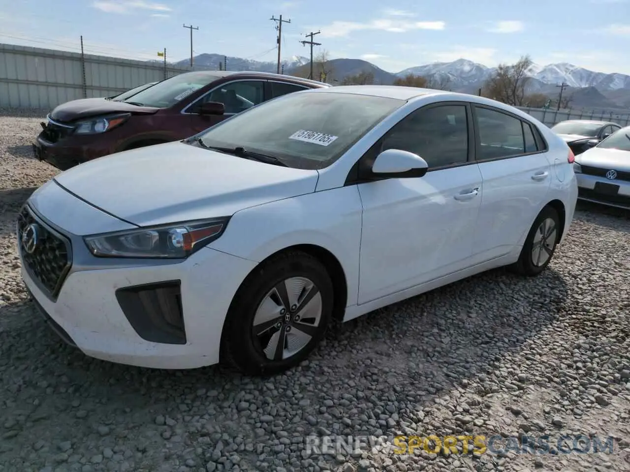 1 Photograph of a damaged car KMHC65LC2MU245441 HYUNDAI IONIQ 2021