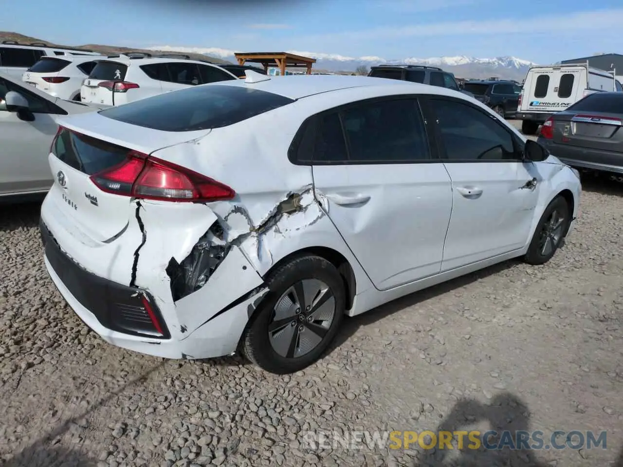 3 Photograph of a damaged car KMHC65LC2MU245441 HYUNDAI IONIQ 2021
