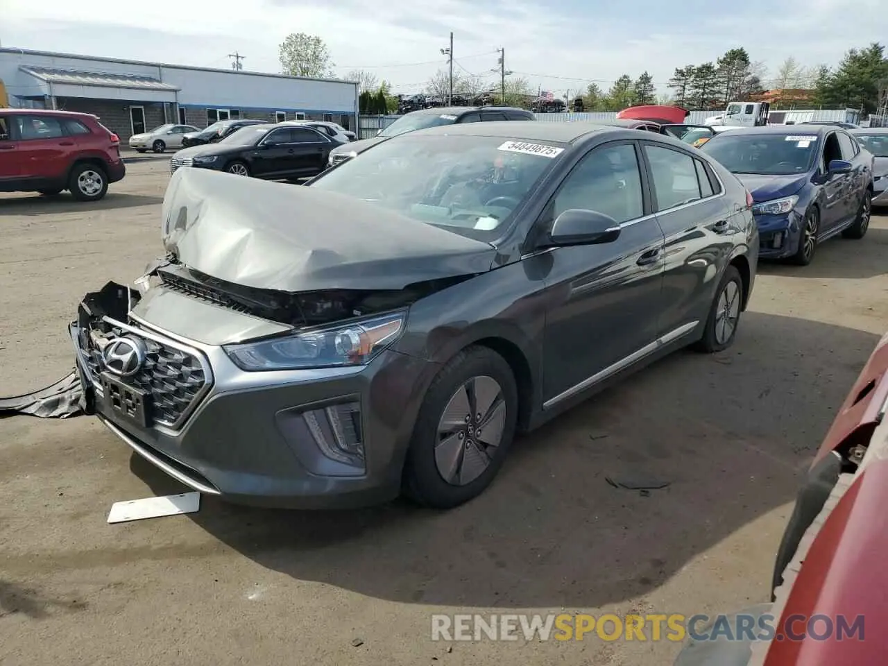 1 Photograph of a damaged car KMHC75LC0MU244902 HYUNDAI IONIQ 2021