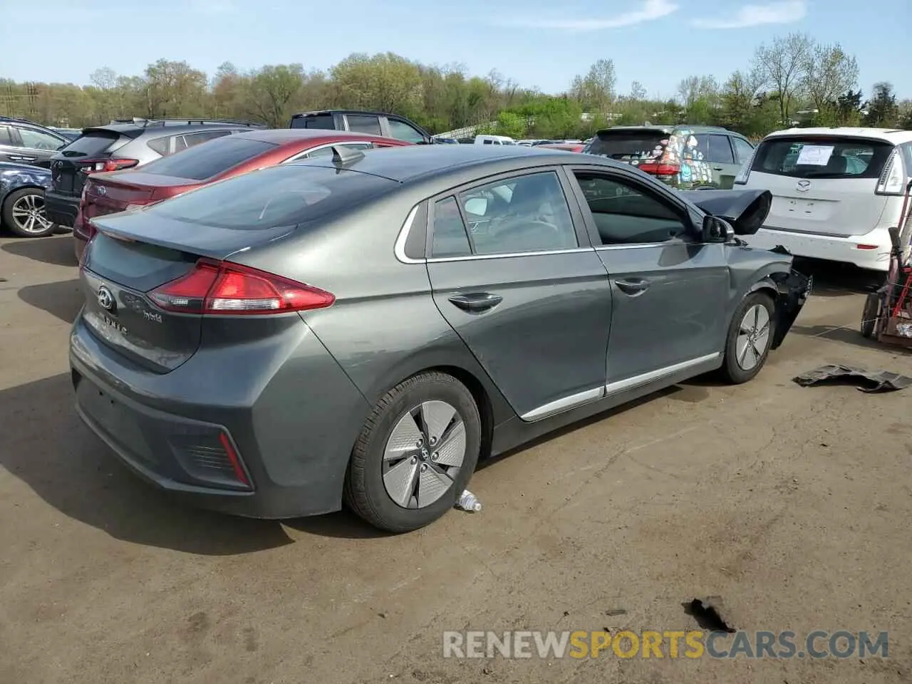 3 Photograph of a damaged car KMHC75LC0MU244902 HYUNDAI IONIQ 2021