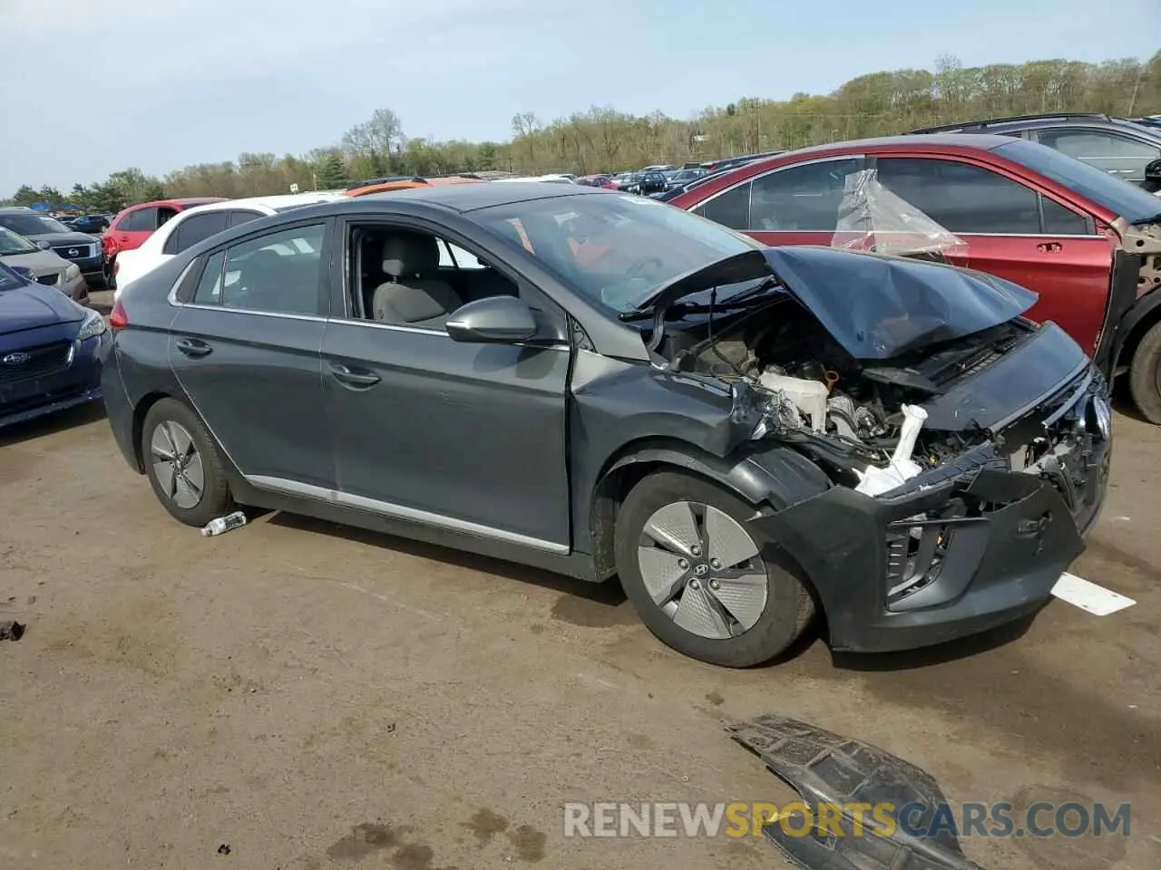 4 Photograph of a damaged car KMHC75LC0MU244902 HYUNDAI IONIQ 2021