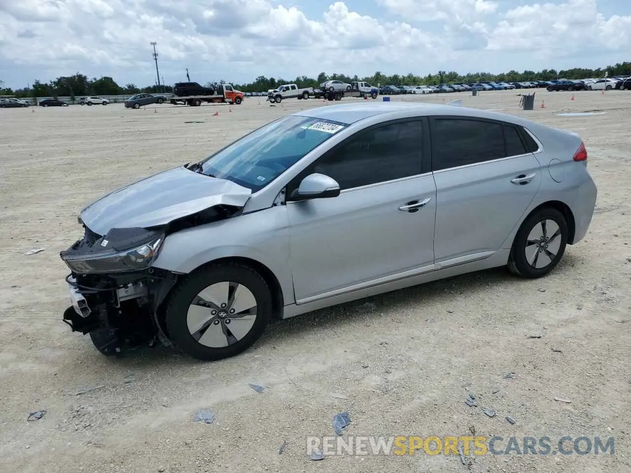 1 Photograph of a damaged car KMHC75LC3MU255909 HYUNDAI IONIQ 2021