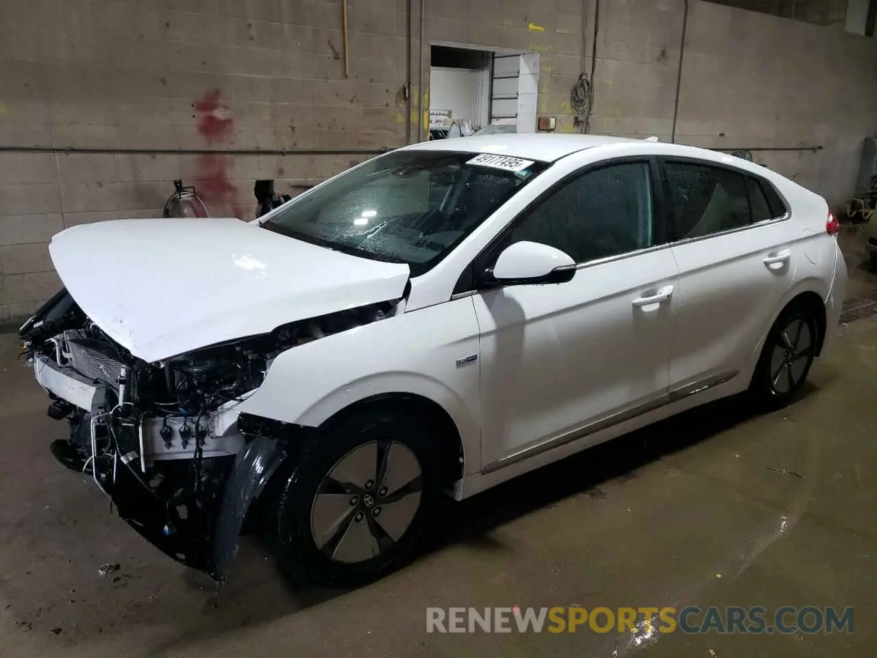 1 Photograph of a damaged car KMHC75LCXMU257091 HYUNDAI IONIQ 2021