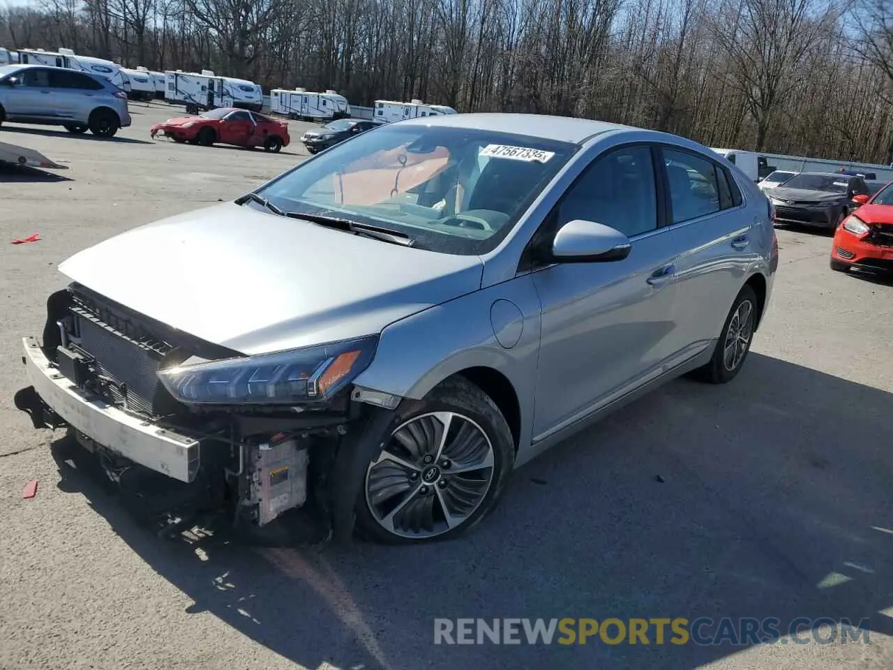 1 Photograph of a damaged car KMHC75LD1MU261412 HYUNDAI IONIQ 2021