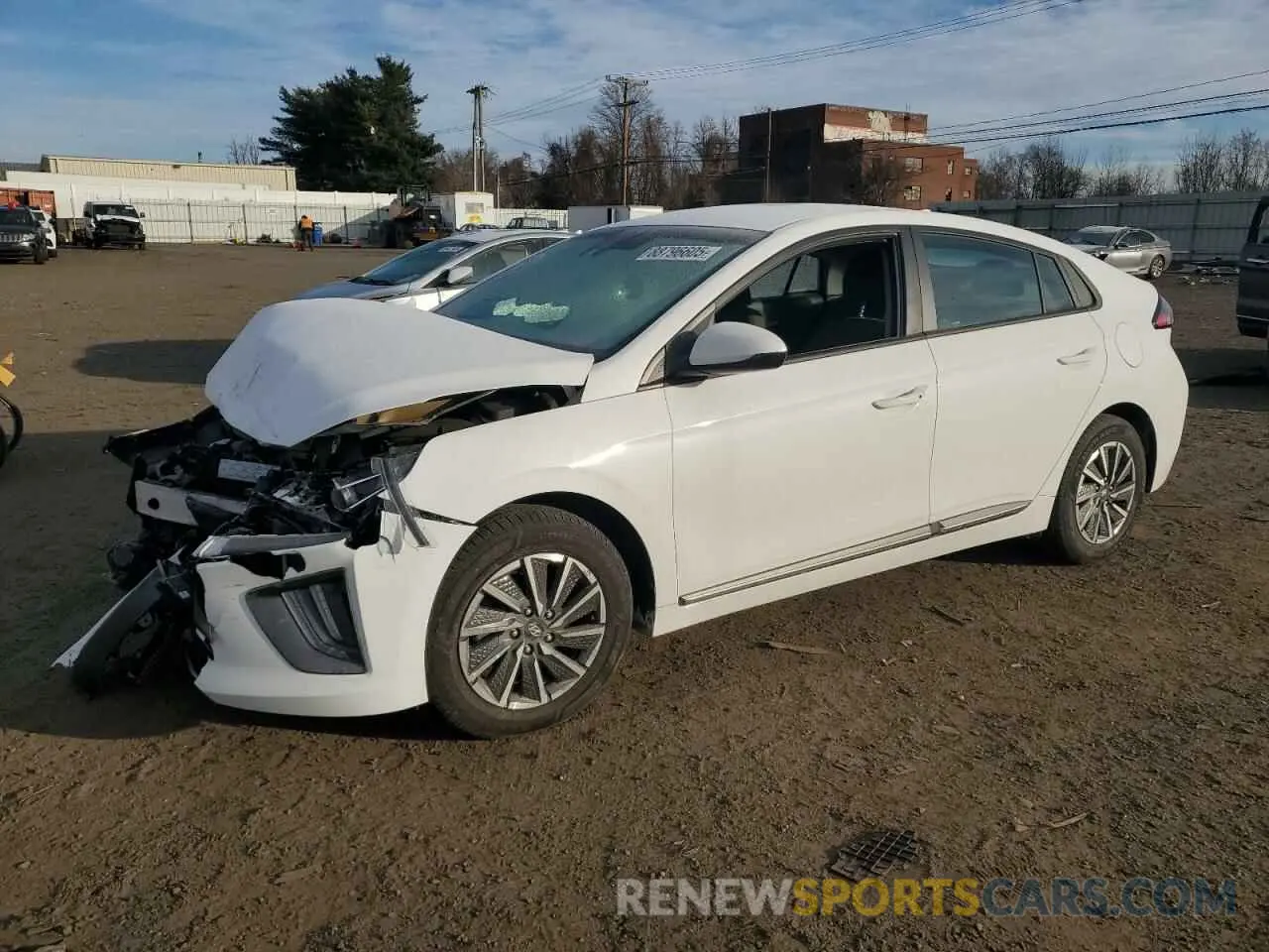 1 Photograph of a damaged car KMHC75LJ8MU077915 HYUNDAI IONIQ 2021