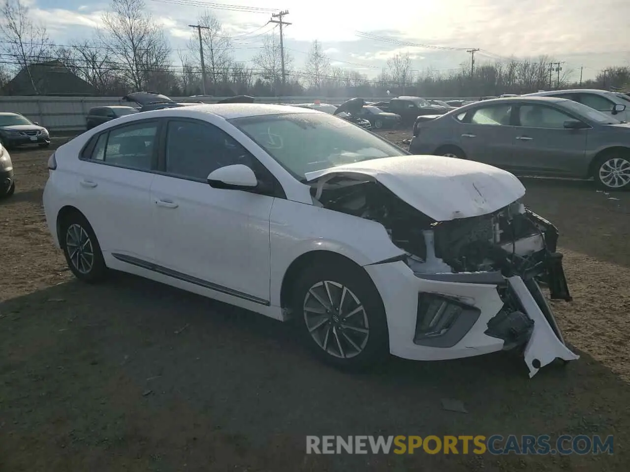 4 Photograph of a damaged car KMHC75LJ8MU077915 HYUNDAI IONIQ 2021