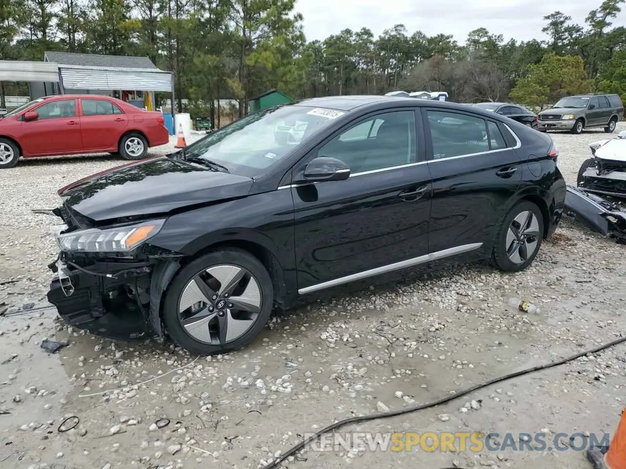 1 Photograph of a damaged car KMHC85LCXMU244953 HYUNDAI IONIQ 2021