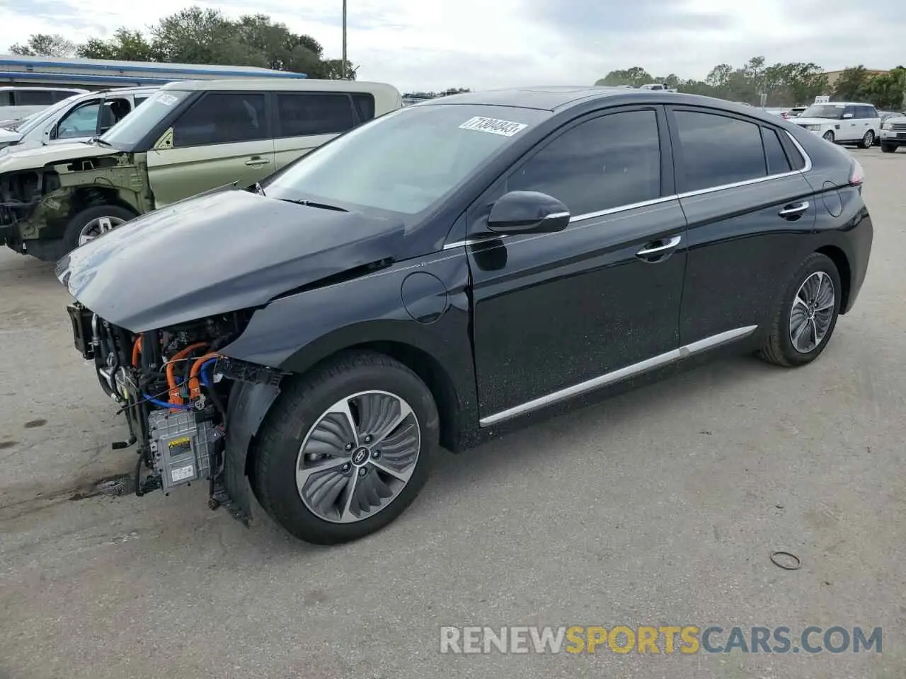 1 Photograph of a damaged car KMHCX5LD8MU247913 HYUNDAI IONIQ 2021