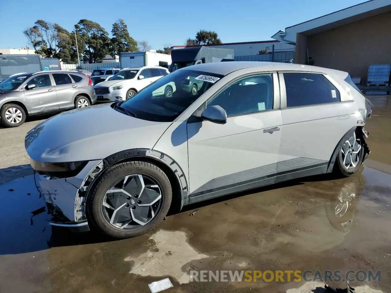 1 Photograph of a damaged car KM8KM4AE4NU090778 HYUNDAI IONIQ 2022