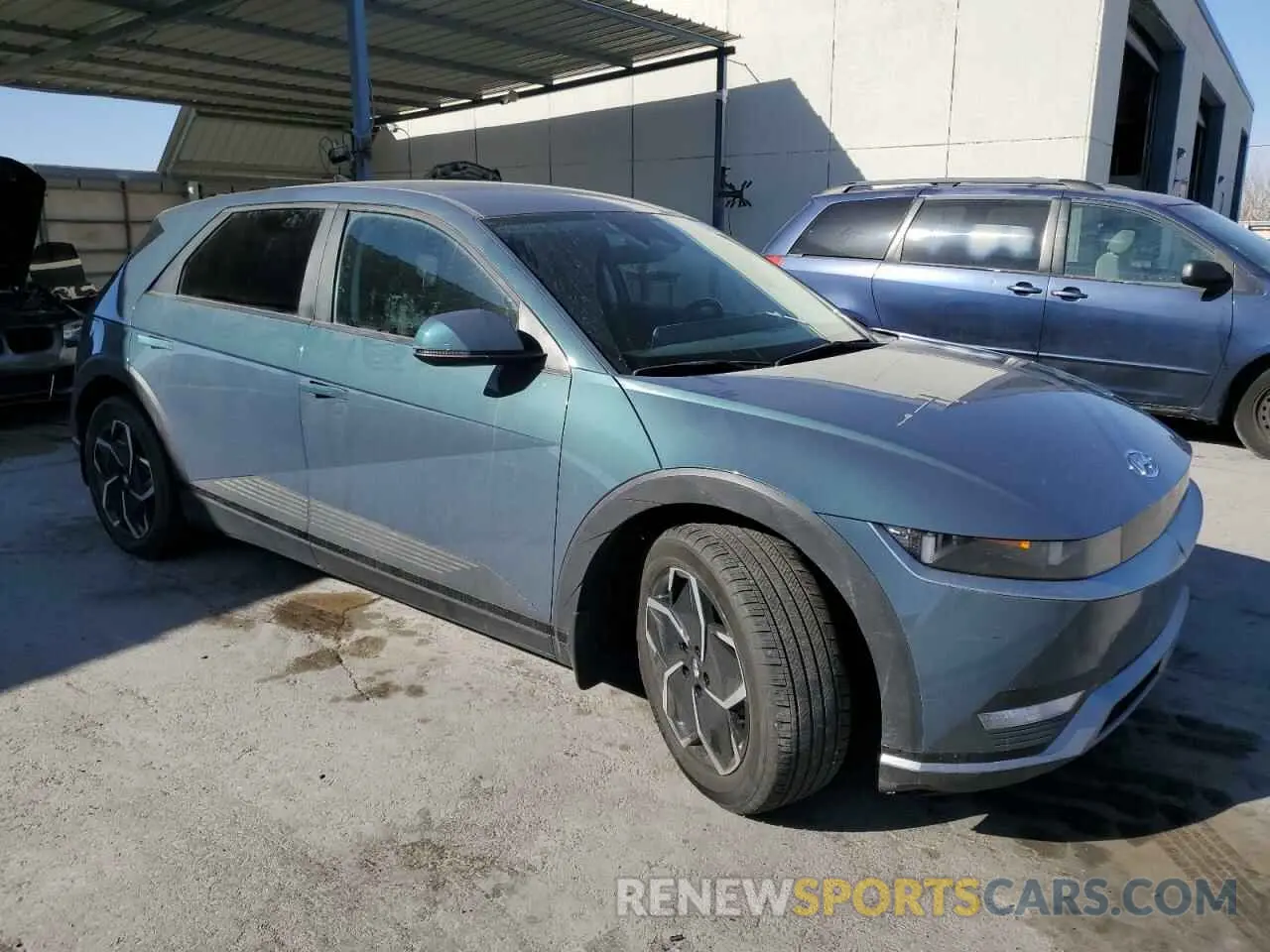 4 Photograph of a damaged car KM8KM4AE9NU065861 HYUNDAI IONIQ 2022