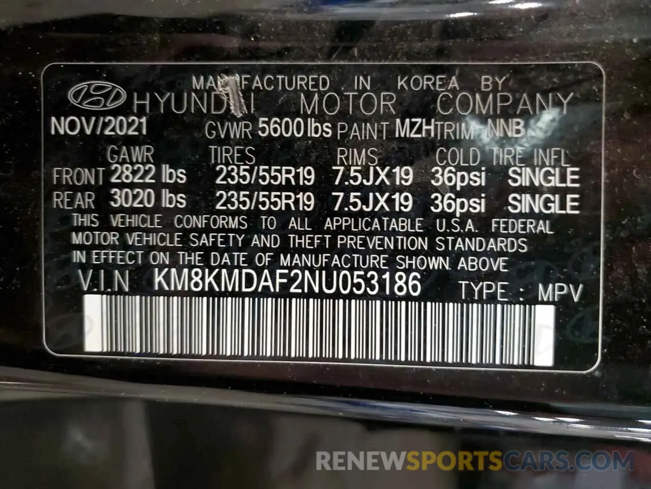 14 Photograph of a damaged car KM8KMDAF2NU053186 HYUNDAI IONIQ 2022