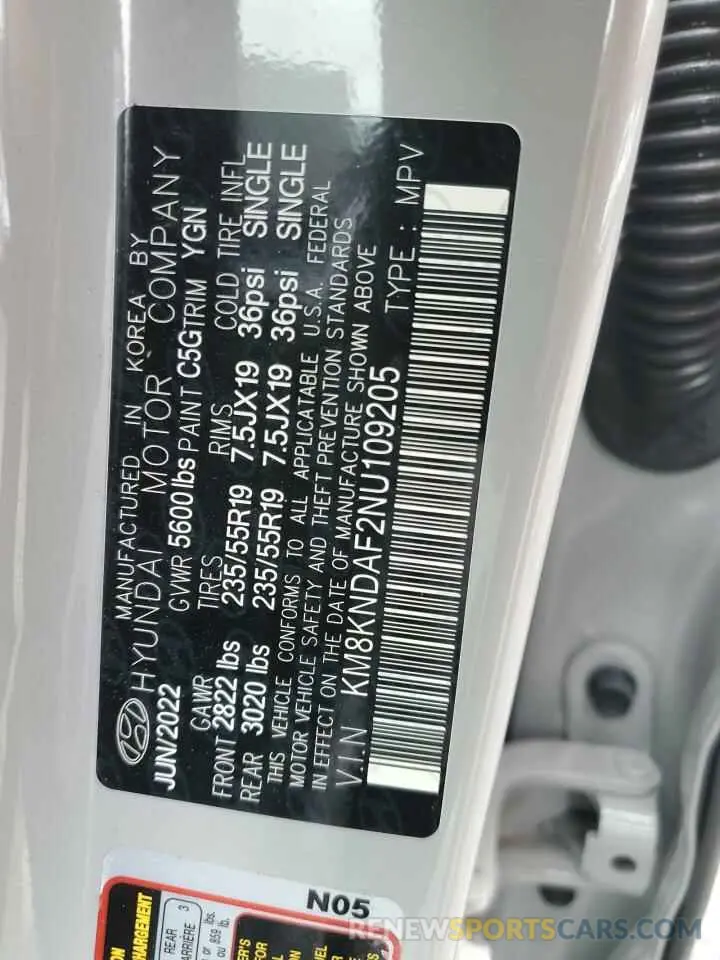 14 Photograph of a damaged car KM8KNDAF2NU109205 HYUNDAI IONIQ 2022