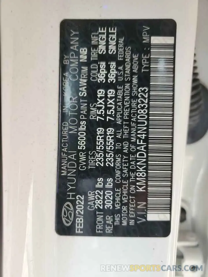 14 Photograph of a damaged car KM8KNDAF4NU083223 HYUNDAI IONIQ 2022