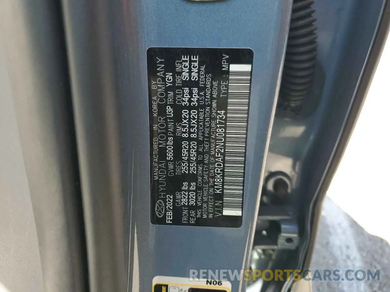 13 Photograph of a damaged car KM8KRDAF2NU081734 HYUNDAI IONIQ 2022