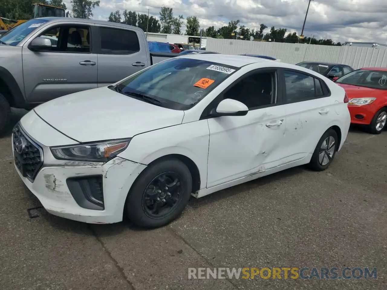 1 Photograph of a damaged car KMHC65LC0NU282862 HYUNDAI IONIQ 2022