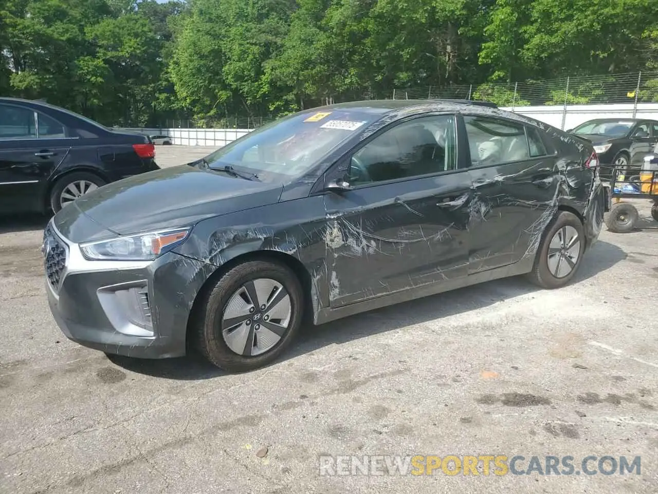 1 Photograph of a damaged car KMHC65LC3NU280605 HYUNDAI IONIQ 2022