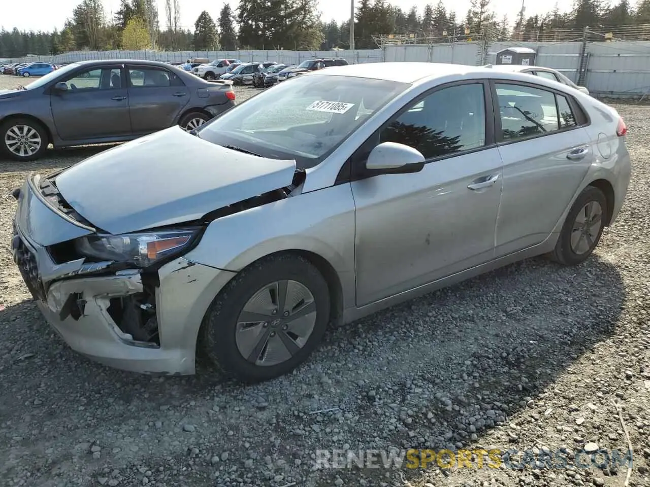1 Photograph of a damaged car KMHC65LC5NU268231 HYUNDAI IONIQ 2022