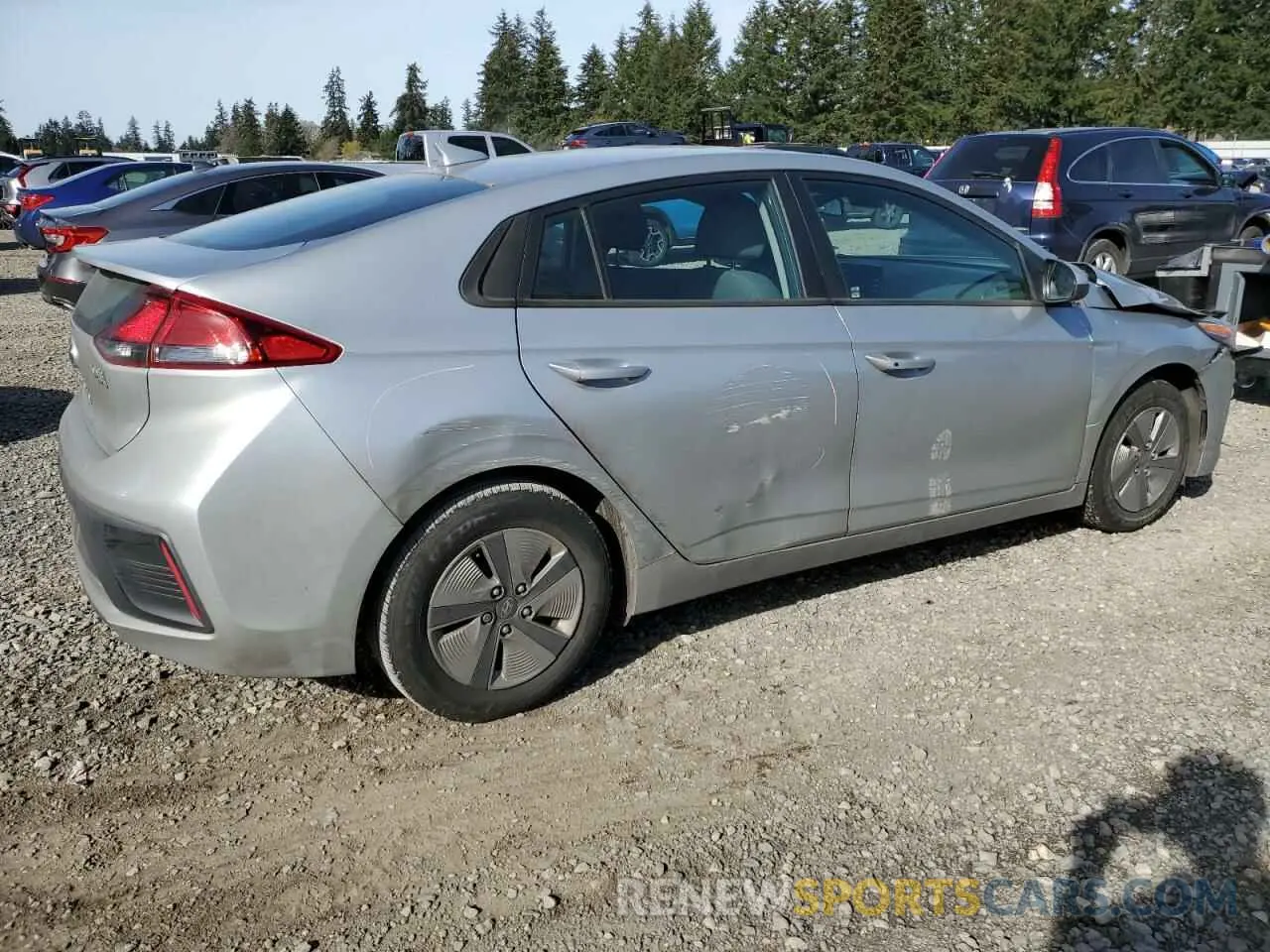 3 Photograph of a damaged car KMHC65LC5NU268231 HYUNDAI IONIQ 2022