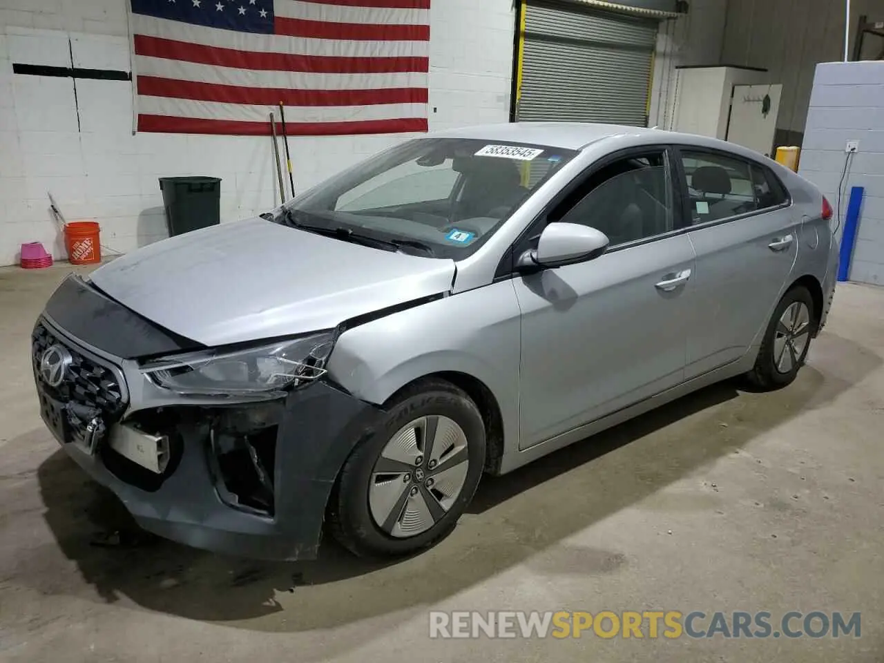 1 Photograph of a damaged car KMHC65LCXNU268614 HYUNDAI IONIQ 2022
