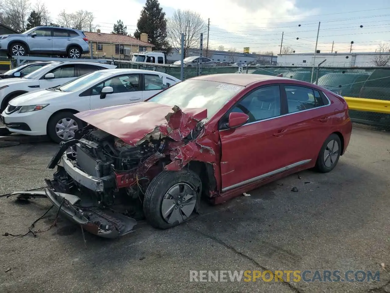 1 Photograph of a damaged car KMHC75LC5NU281073 HYUNDAI IONIQ 2022