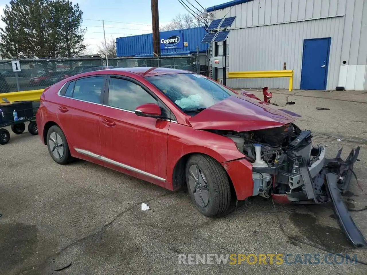 4 Photograph of a damaged car KMHC75LC5NU281073 HYUNDAI IONIQ 2022