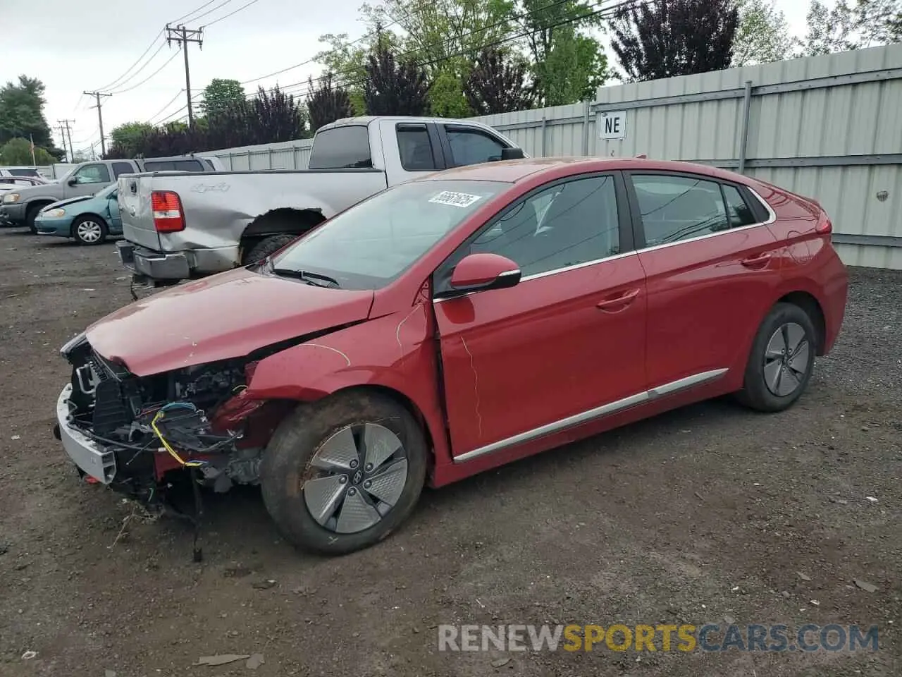 1 Photograph of a damaged car KMHC75LC9NU268794 HYUNDAI IONIQ 2022