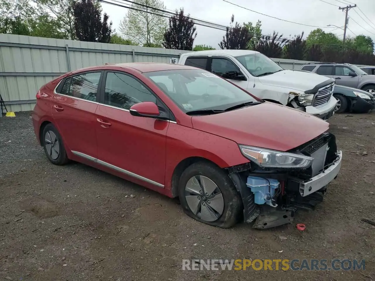 4 Photograph of a damaged car KMHC75LC9NU268794 HYUNDAI IONIQ 2022