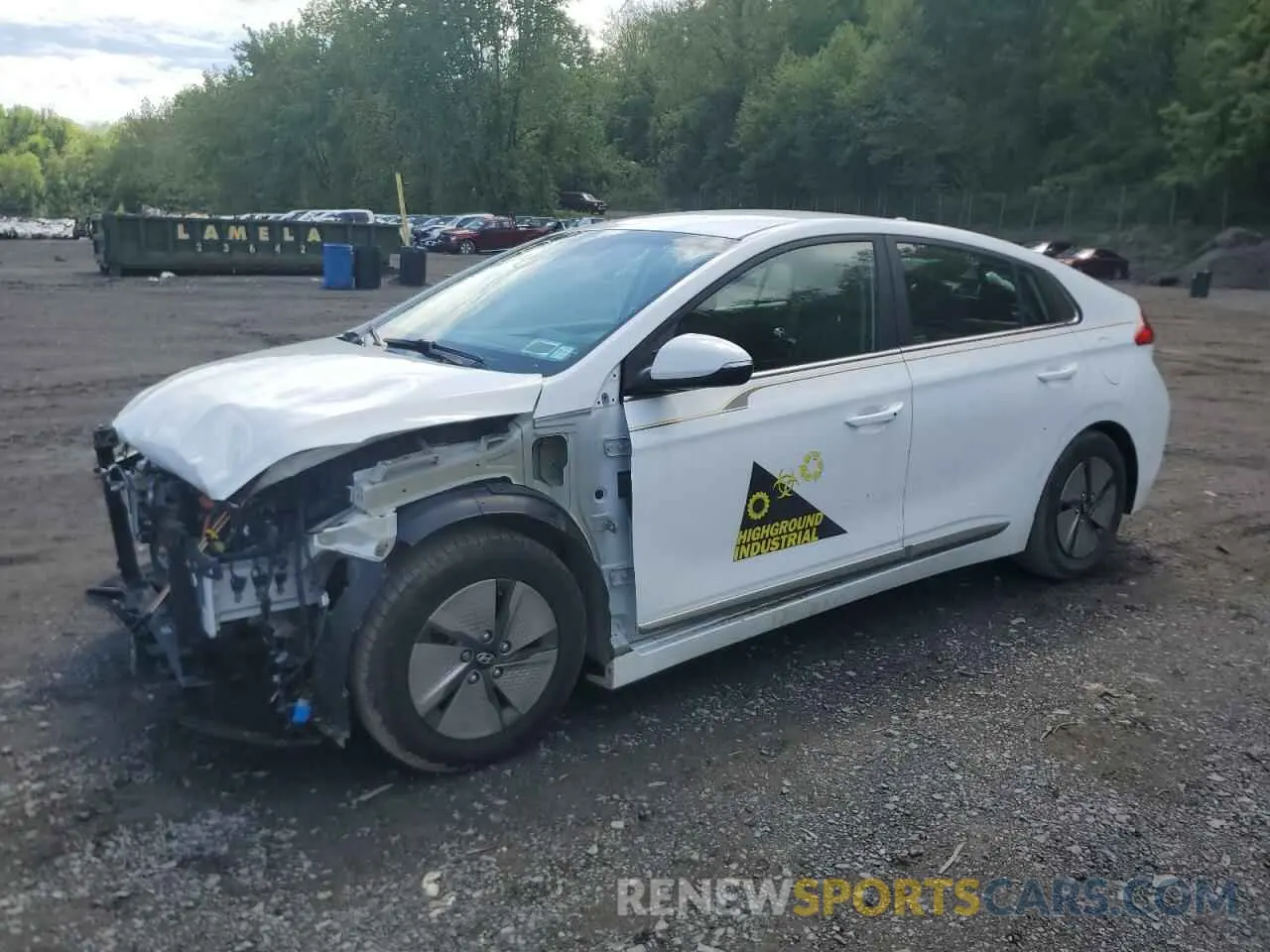 1 Photograph of a damaged car KMHC75LC9NU276149 HYUNDAI IONIQ 2022