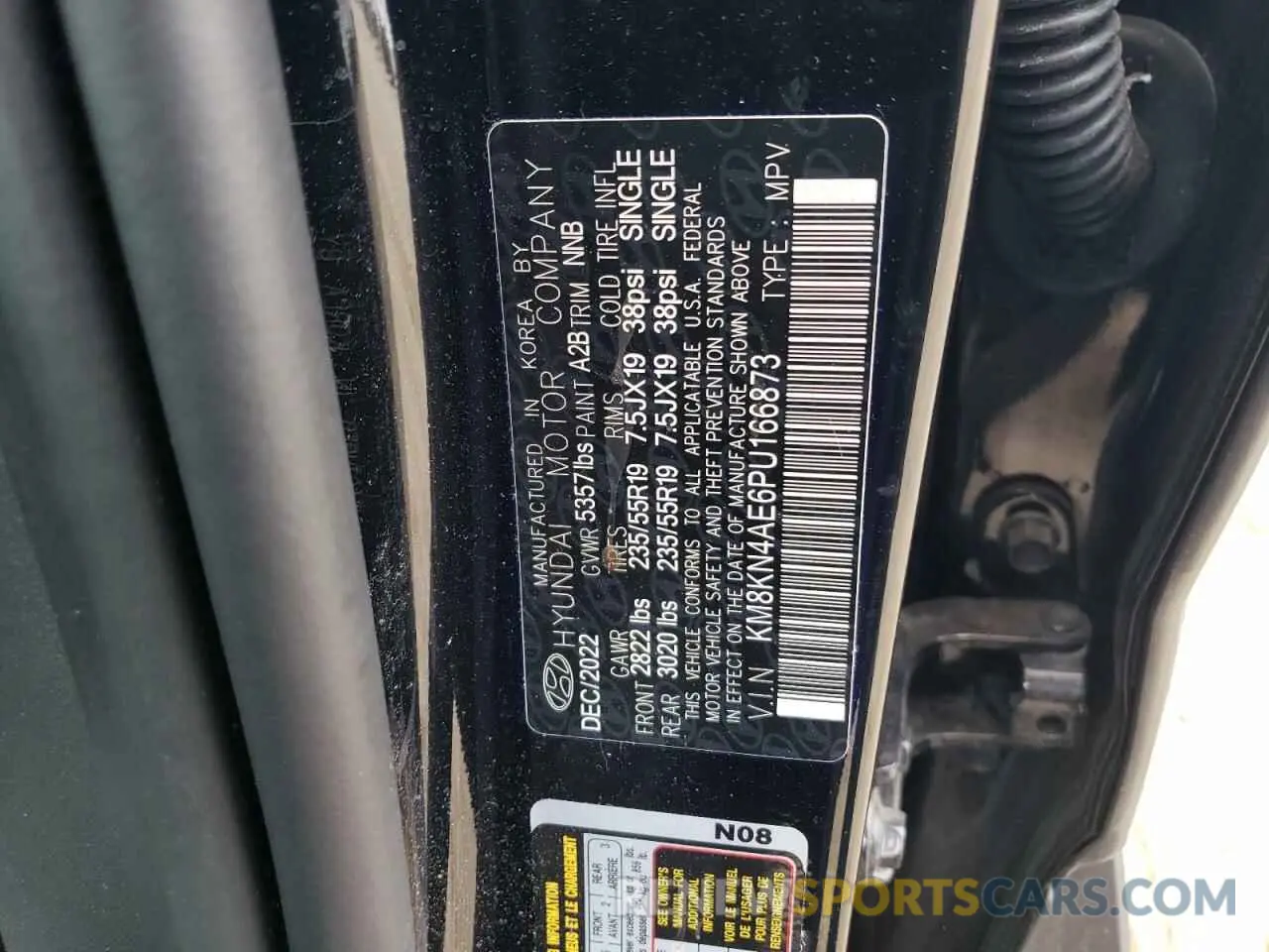 12 Photograph of a damaged car KM8KN4AE6PU166873 HYUNDAI IONIQ 2023