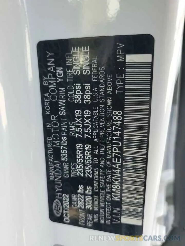14 Photograph of a damaged car KM8KN4AE7PU147488 HYUNDAI IONIQ 2023