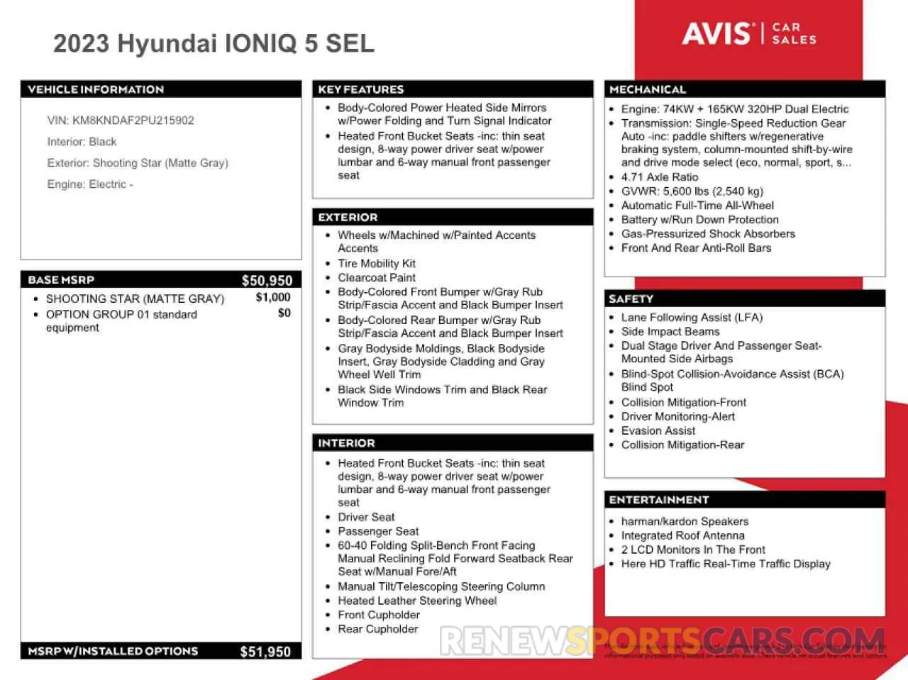 13 Photograph of a damaged car KM8KNDAF2PU215902 HYUNDAI IONIQ 2023