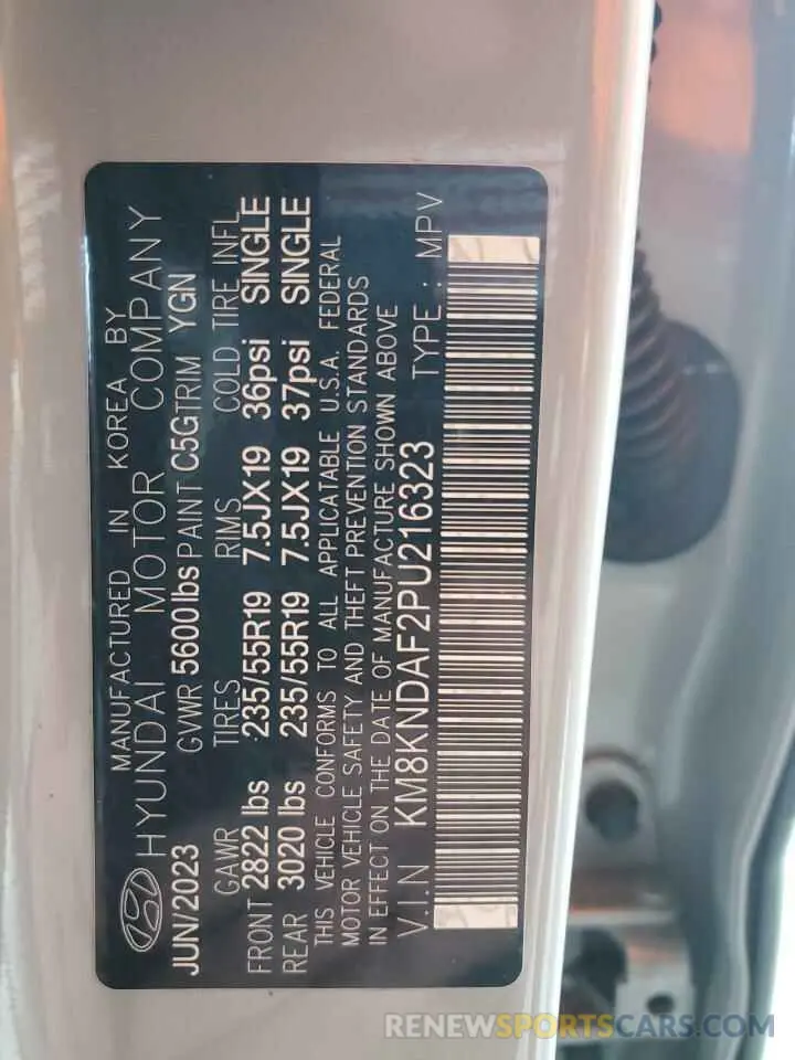 13 Photograph of a damaged car KM8KNDAF2PU216323 HYUNDAI IONIQ 2023