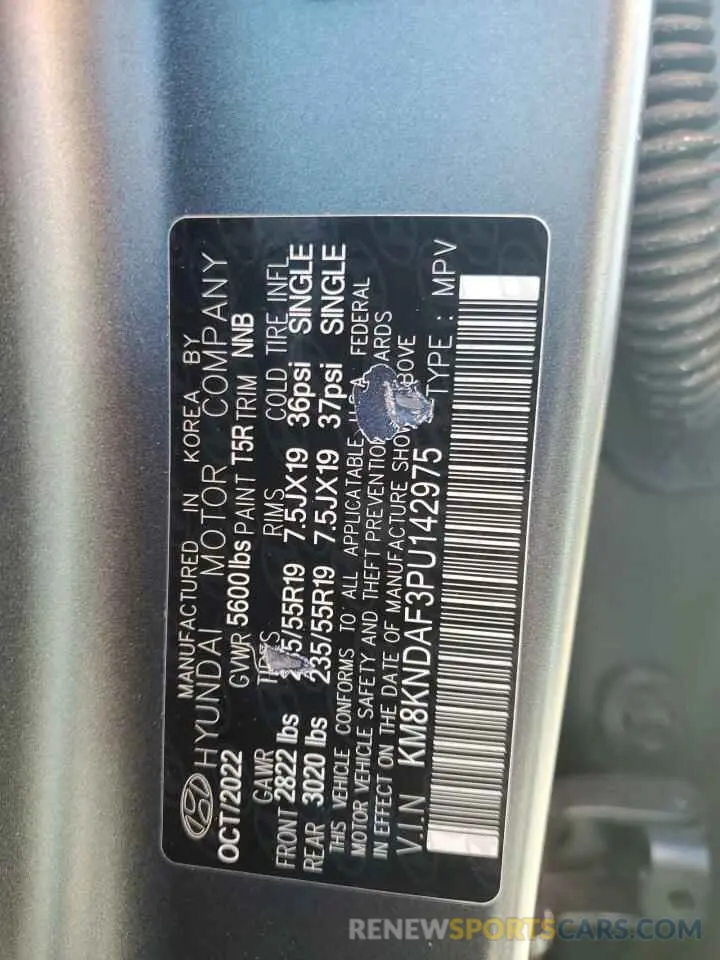 13 Photograph of a damaged car KM8KNDAF3PU142975 HYUNDAI IONIQ 2023