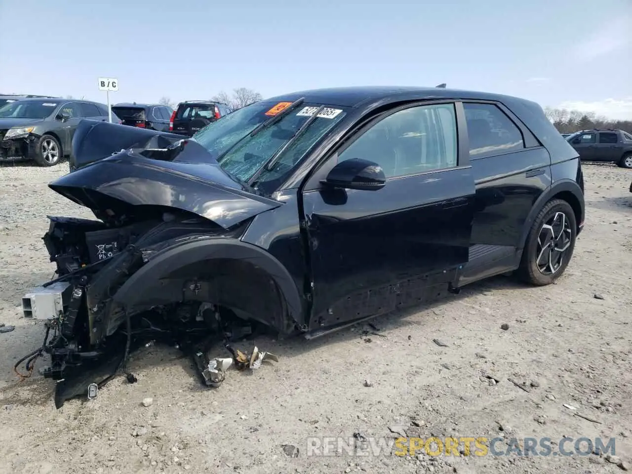 1 Photograph of a damaged car KM8KNDAF8PU139540 HYUNDAI IONIQ 2023