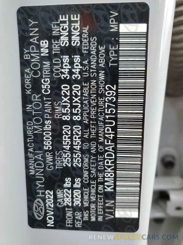 12 Photograph of a damaged car KM8KRDAF4PU157392 HYUNDAI IONIQ 2023