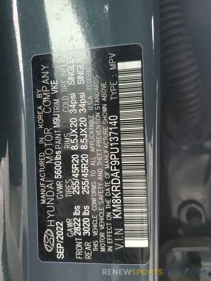 14 Photograph of a damaged car KM8KRDAF9PU137140 HYUNDAI IONIQ 2023