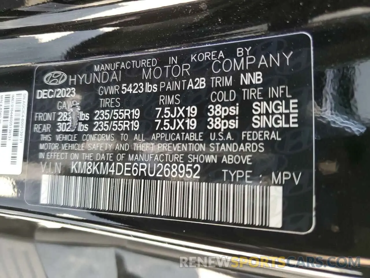 13 Photograph of a damaged car KM8KM4DE6RU268952 HYUNDAI IONIQ 2024