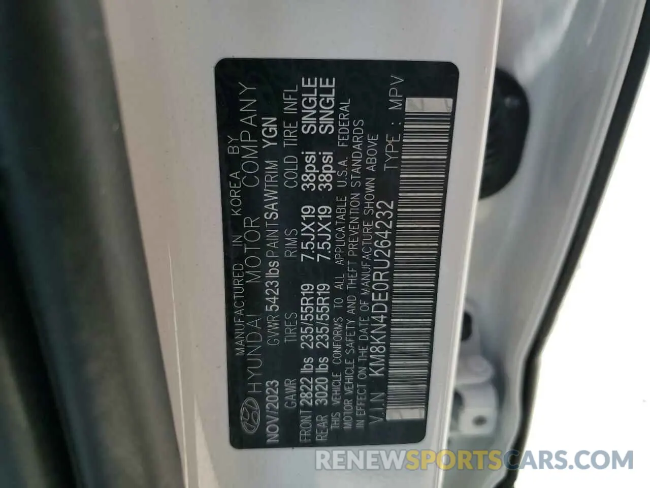 13 Photograph of a damaged car KM8KN4DE0RU264232 HYUNDAI IONIQ 2024