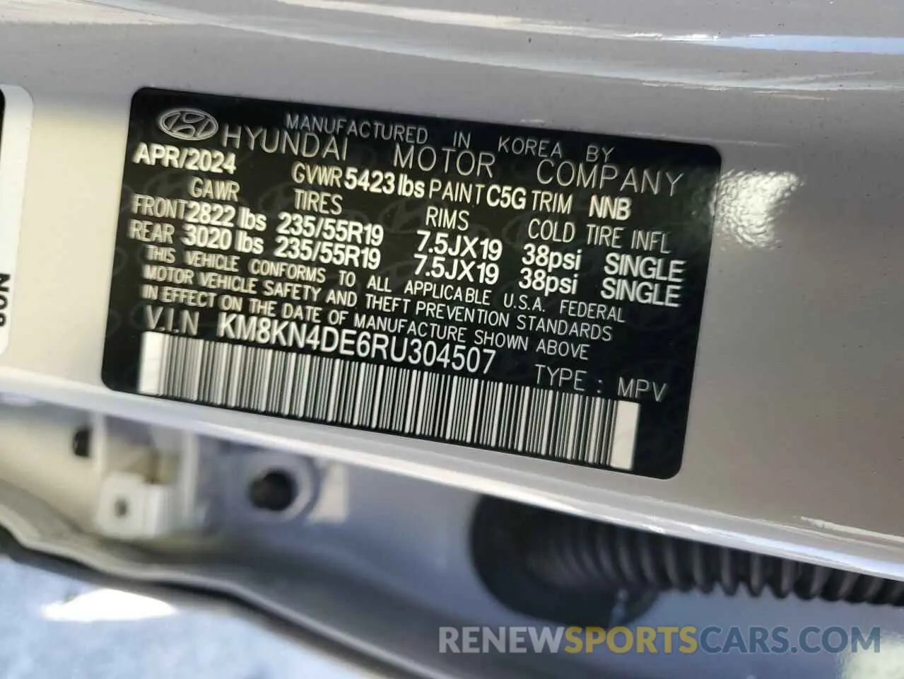 13 Photograph of a damaged car KM8KN4DE6RU304507 HYUNDAI IONIQ 2024