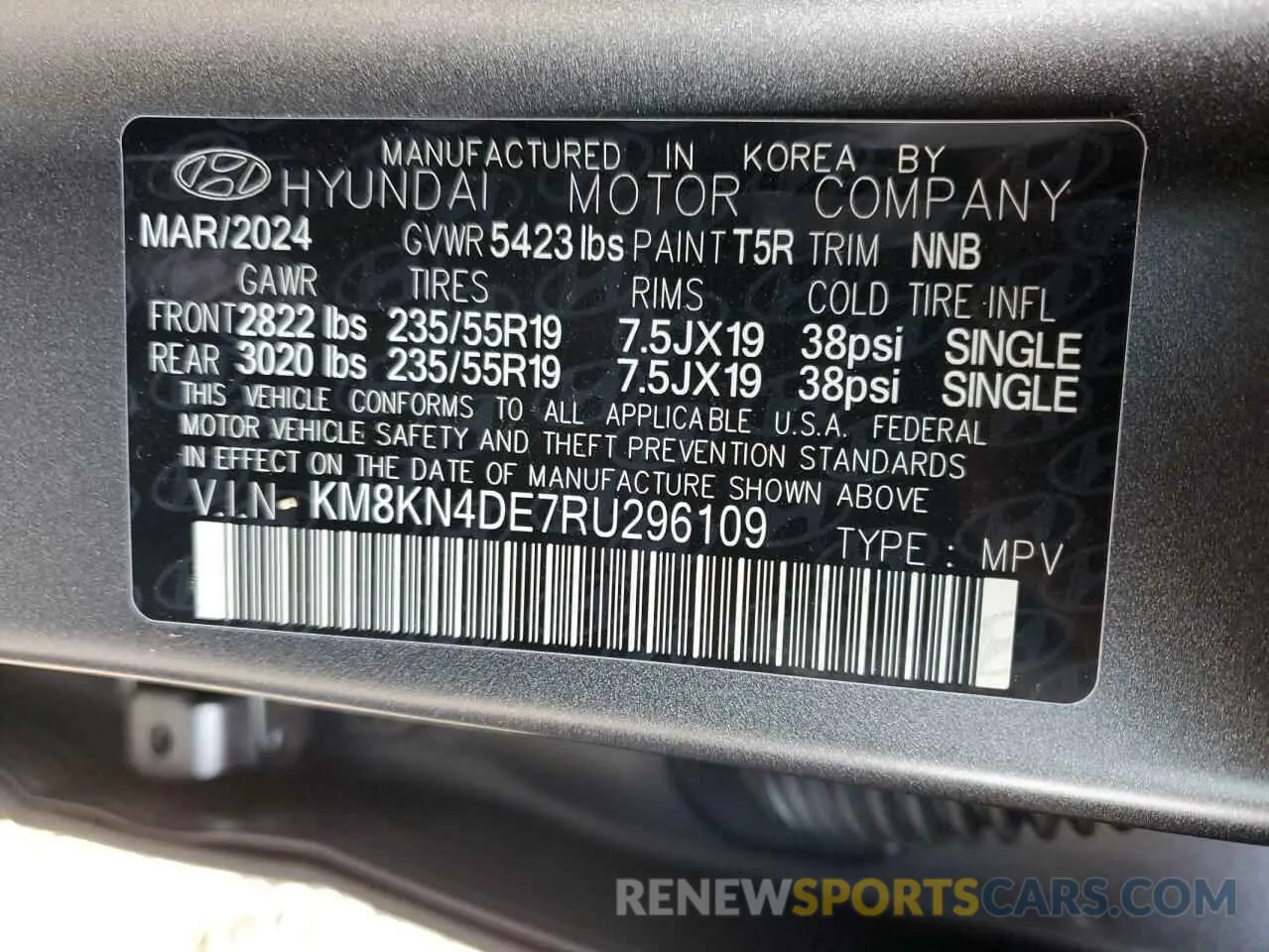 15 Photograph of a damaged car KM8KN4DE7RU296109 HYUNDAI IONIQ 2024
